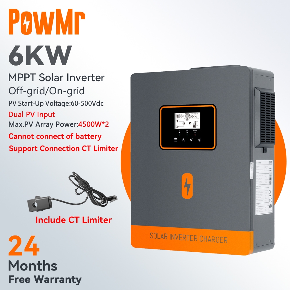 【ร้านค้าอย่างเป็นทางการ】 PowMr Solar Water Pump Inverter 6KW 500Vdc ...
