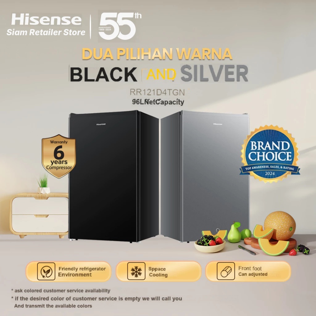 Hisense&zinney รุ่น ER92B ตู้เย็น 1 ประตู 3.4 Q/96 ลิตร | Shopee Thailand