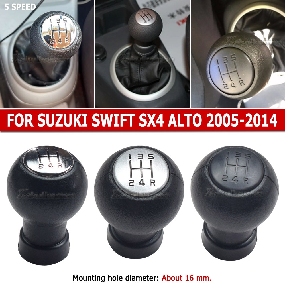 สําหรับ Suzuki Swift SX4 ALTO 2005-2014 เกียร์ Shift Knob Shifter Lever ...
