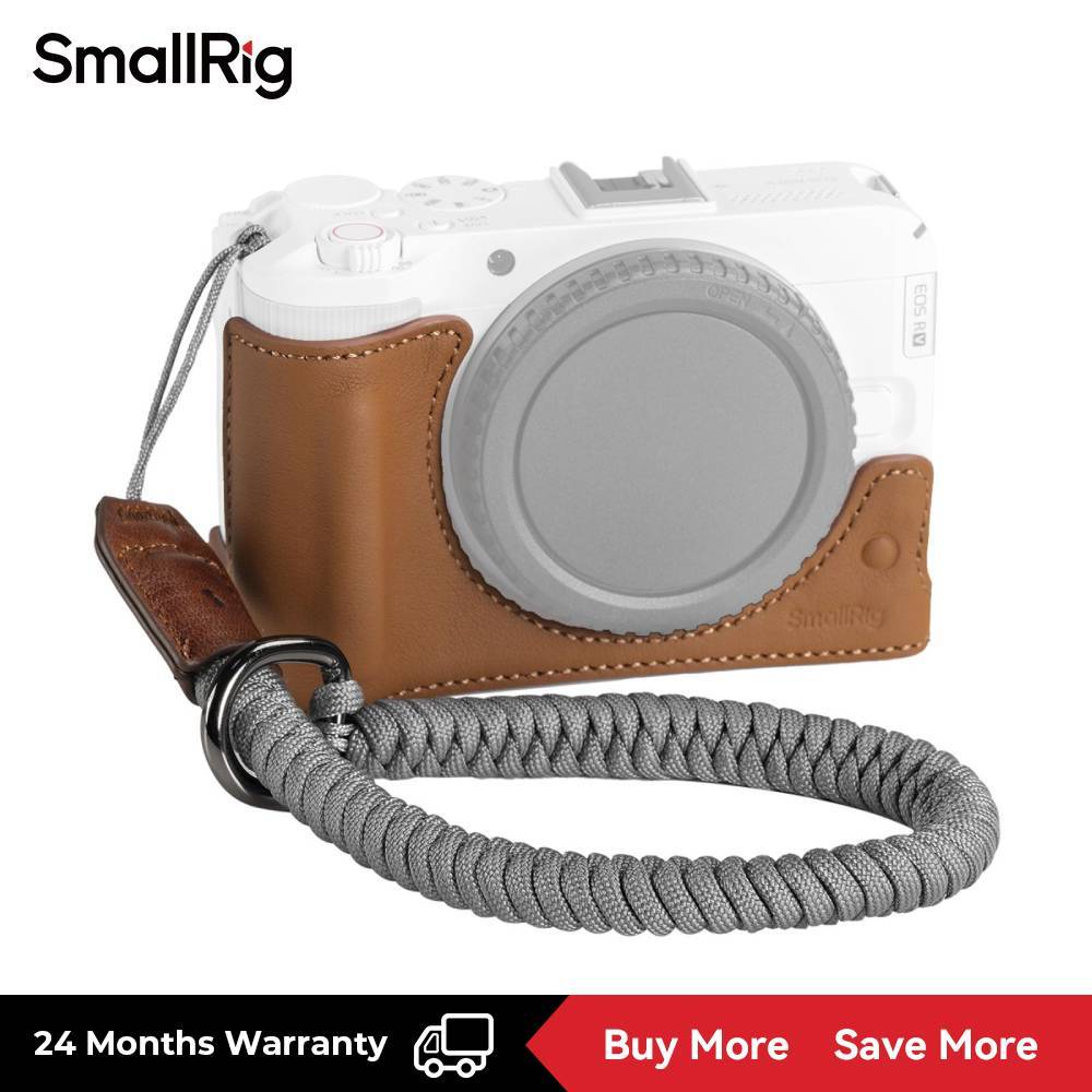 SmallRig Camera Leather Half Case Kit for Canon EOS R50 V, #5431(สีขาว ...