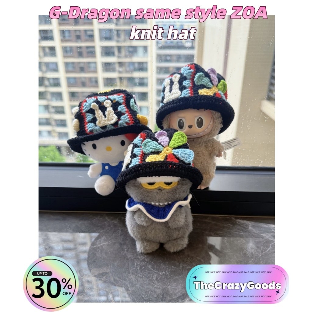 G-Dragon same style ZOA hat manual customization kitty cap gd styleหมวก ...