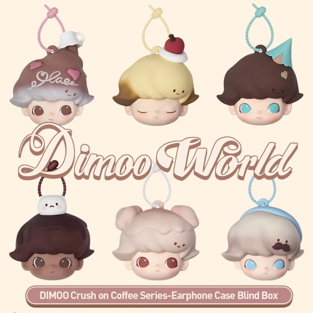 DIMOO Crush on Coffee Series-Earphone Case Blind Box Dimoo World ...