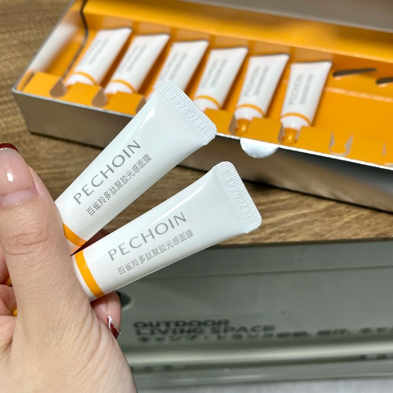 PECHOIN Collagen มาส์กหน้า Sleep Replenishing water ห้ามล้าง ฟิล์มนุ่ม ...