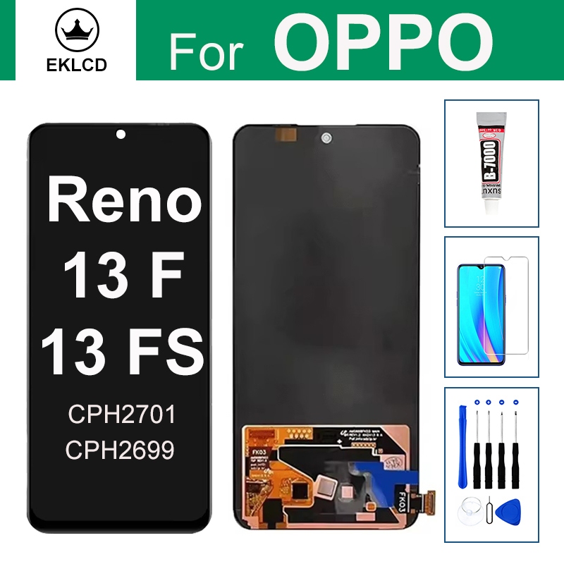 จอแสดงผล LCD สําหรับ OPPO Reno13 Reno 13 F FS 13F 4G F27 5G CPH2701 ...