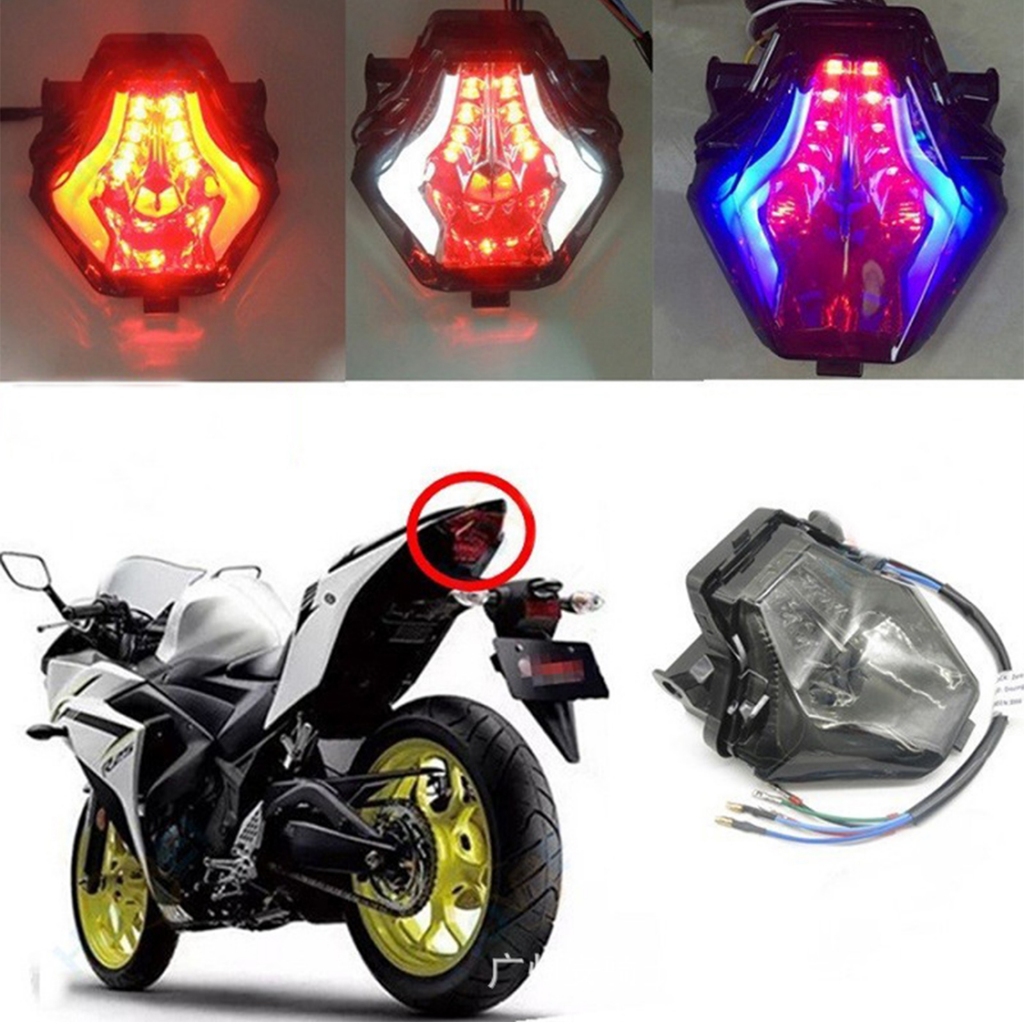 เหมาะสําหรับ Yamaha R3 R25 R15Z ไฟท้าย LED ไฟเบรค Strobe Light ไฟเลี้ยว ...