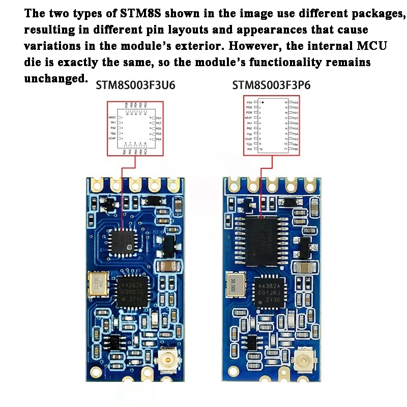 โมดูลไร้สาย HC-12 SI4438 ความถี่ 433MHz ระยะไกล พร้อมพอร์ต UART สำหรับ ...