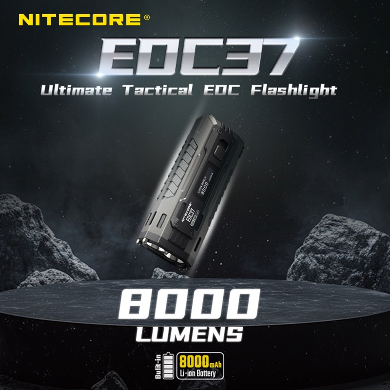 NITECORE EDC37 Ultimate Tactical Flashlight ความสว่าง 8000 ลูเมนส์ ...