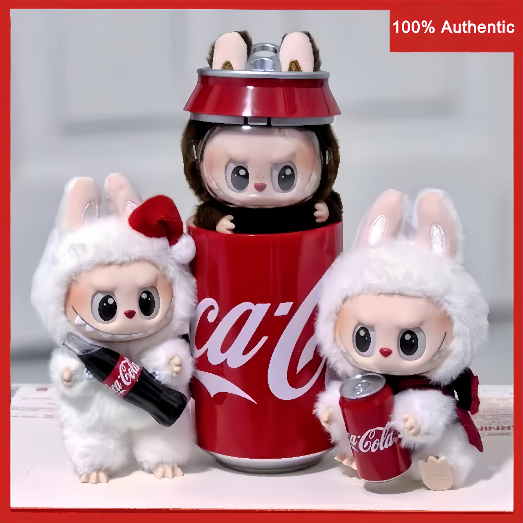[ของแท้ 100%] พร้อมสต็อกร้อนขาย labu labubu Cola ตุ๊กตาตุ๊กตา Happy ...