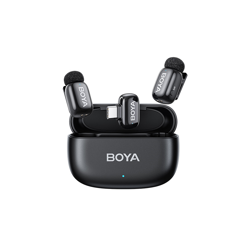 BOYA mini ไมค์ไร้สาย ตัดเสียงรบกวน ไมค์อัดเสียง เล็กที่สุด Type-C ไมค์ไอโฟน สำหรับ iPhone / Android