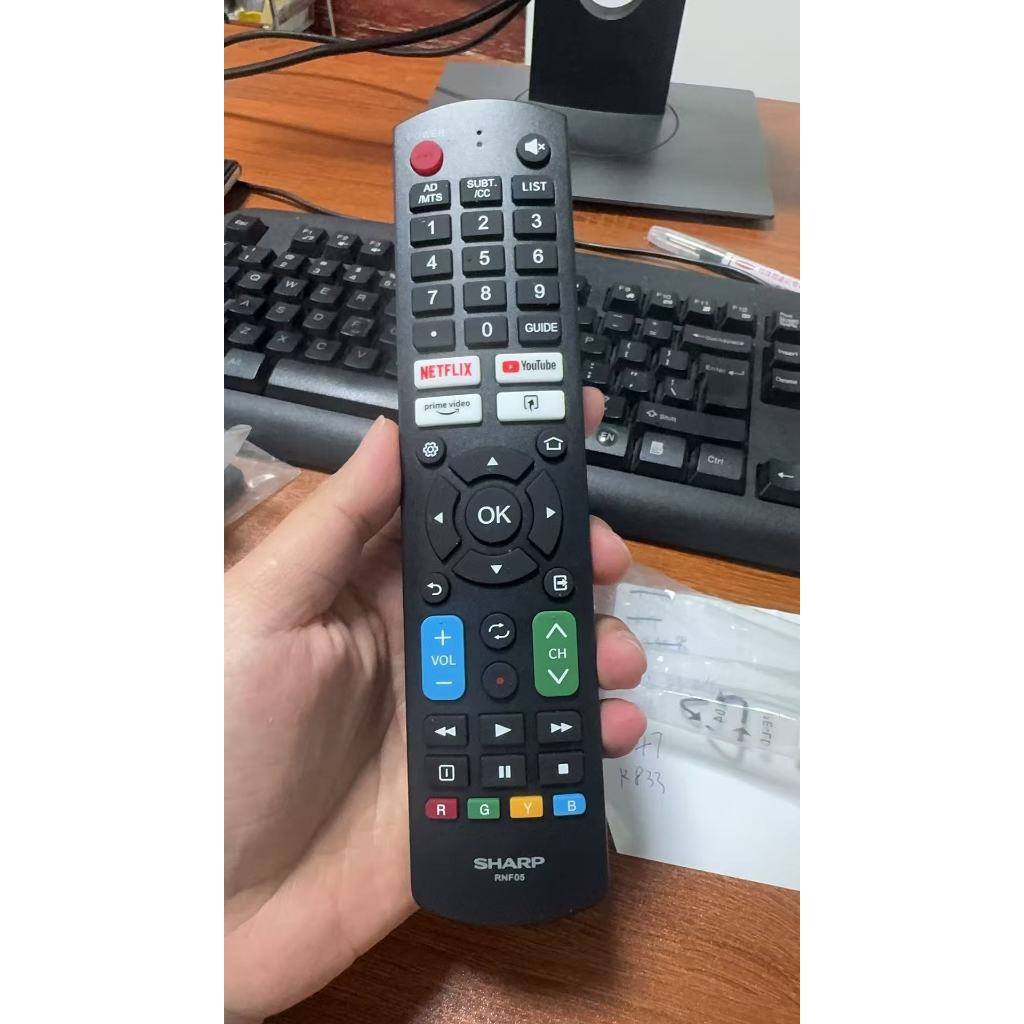 2025 ใหม่สําหรับ Sharp Smart TV รีโมทคอนโทรล rnf05 | Shopee Thailand
