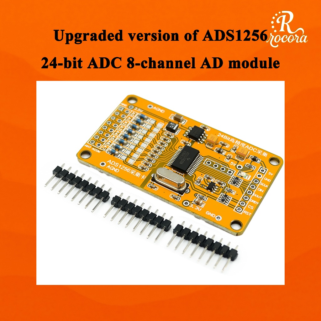 อัพเกรด ADS1256 24 บิต 8 ช่องโมดูล ADC ข้อมูลตัดสินใจสูง SPI | Shopee ...