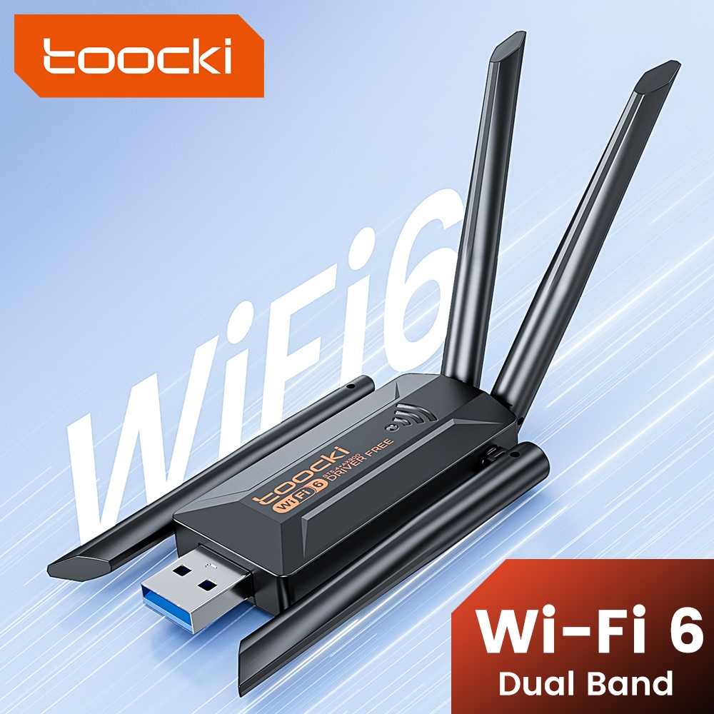Toocki 5G 900Mbps Wireless USB WiFi Repeater Extender อัพเกรด 4 เสา ...