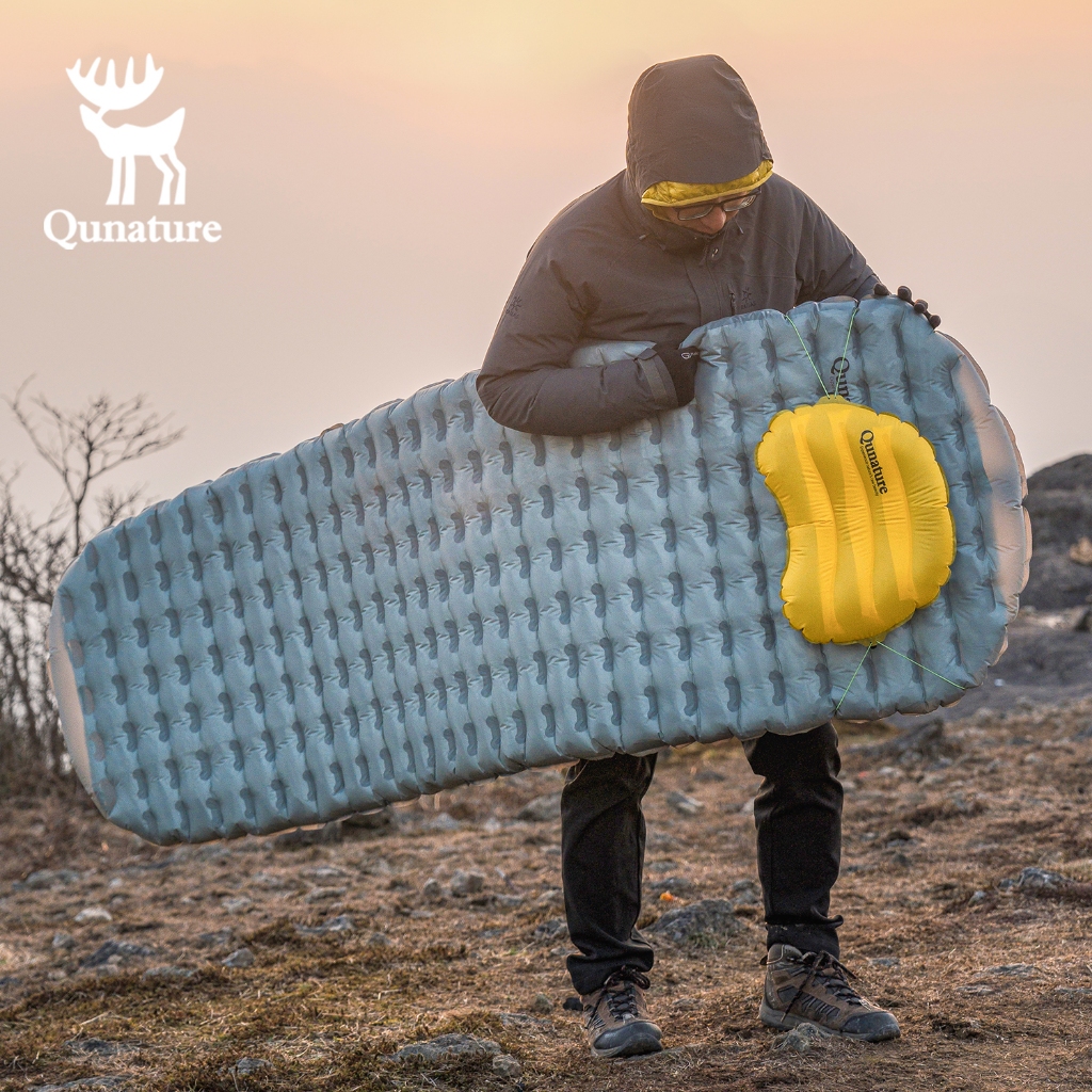 【TH Delivery】Qunature แบบพกพา Inflatable Camping ที่นอนเดี่ยว R5.0 ...