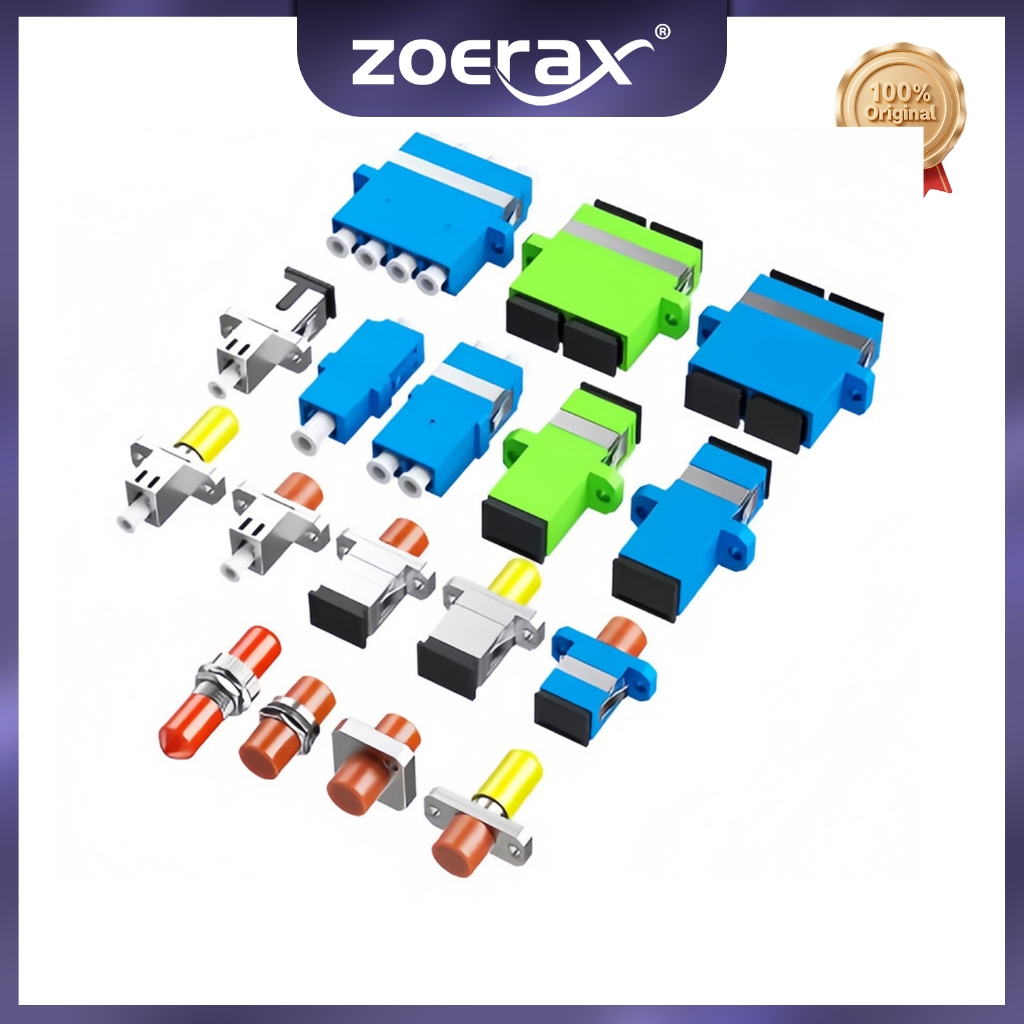 ZoeRax 30 ชิ้นไฟเบอร์ออปติก Couplers สําหรับ SC ST LC Simplex สาย ...