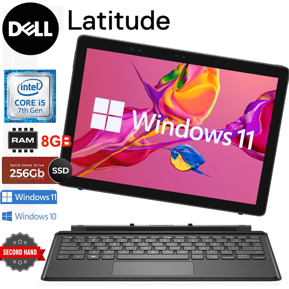 Dell Latitude 5285 2-in-1 แท็บเล็ตแล็ปท็อป 12.3