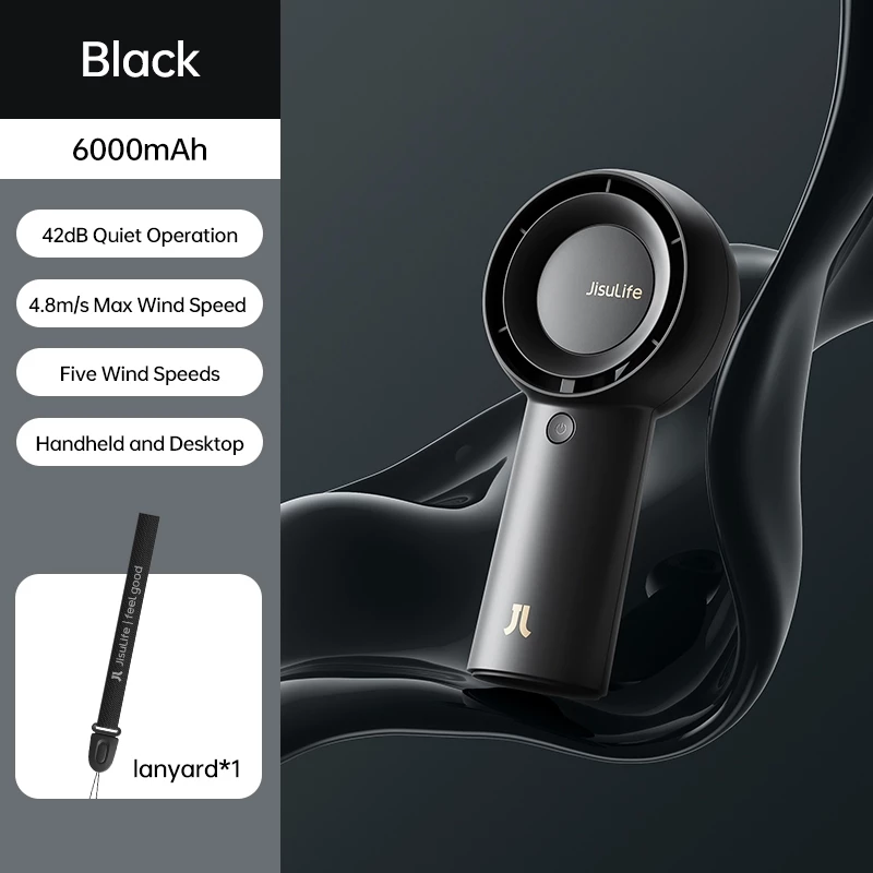 รีวิว JisuLife Handheld Turbofan พัดลมพกพาแบต 4000mAh ปรับลม 5 ระดับ สเปก จุดเด่น และราคาล่าสุด (jisulife ultra) 3
