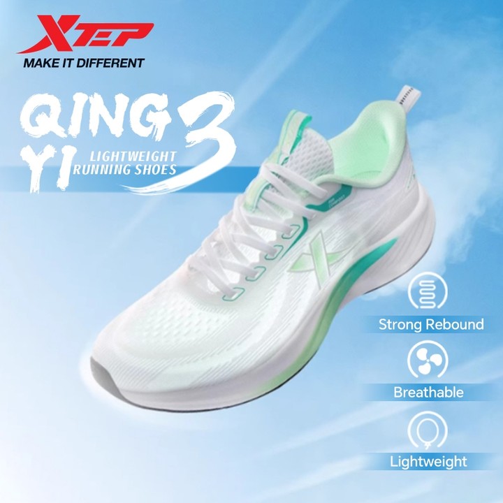 【xtep】QINGYI 3.0丨รองเท้าวิ่งผู้ชายฤดูร้อนตาข่ายระบายอากาศดูดซับแรงกระแทกรองเท้ากีฬาจ๊อกกิ้ง — รองเท้ากีฬา แบรนด์ Xtep ของแท้ 100% เช็คราคาจาก Shopee Lazada - รูปที่ 1