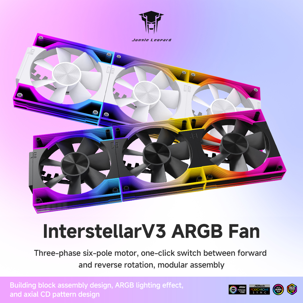 Jungle Leopard Interstellar V3 CPU Building Block พัดลม 120 มม.ไป ...
