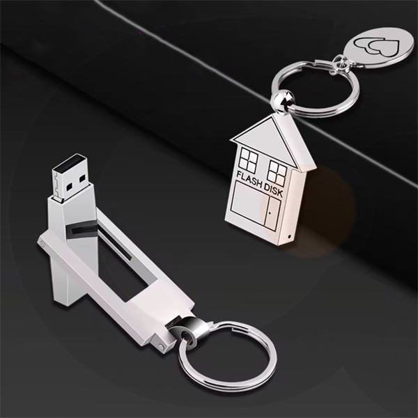 Custom House Shape โลหะ USB 2.0 1GB 2GB 4GB 8GB 16GB 32GB 64GB 128GB ...