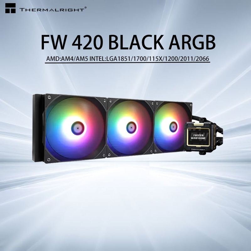 Thermalright FROUZEN WARFRAME 280/420 ARGB BLACK Cpu liquid cooler ...