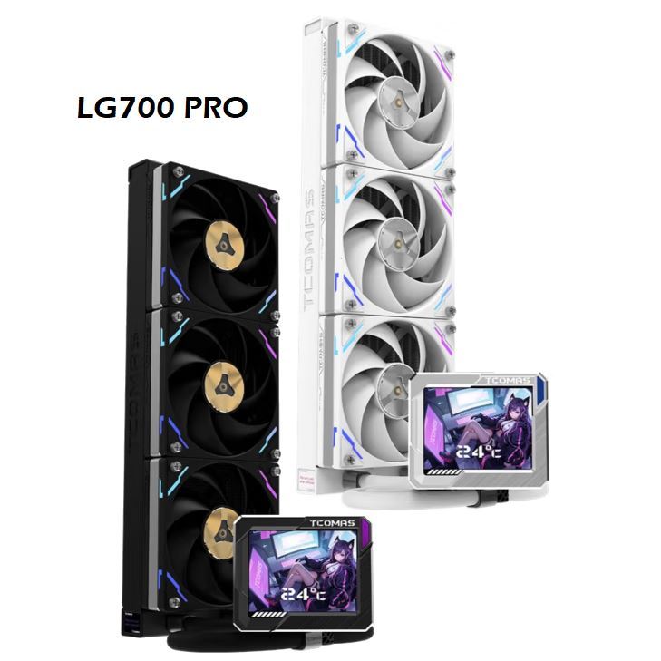 TCOMAS AIO LG700 PRO CPU water cooler 3.5 นิ้ว IPS สําหรับ LGA1851/1700 ...