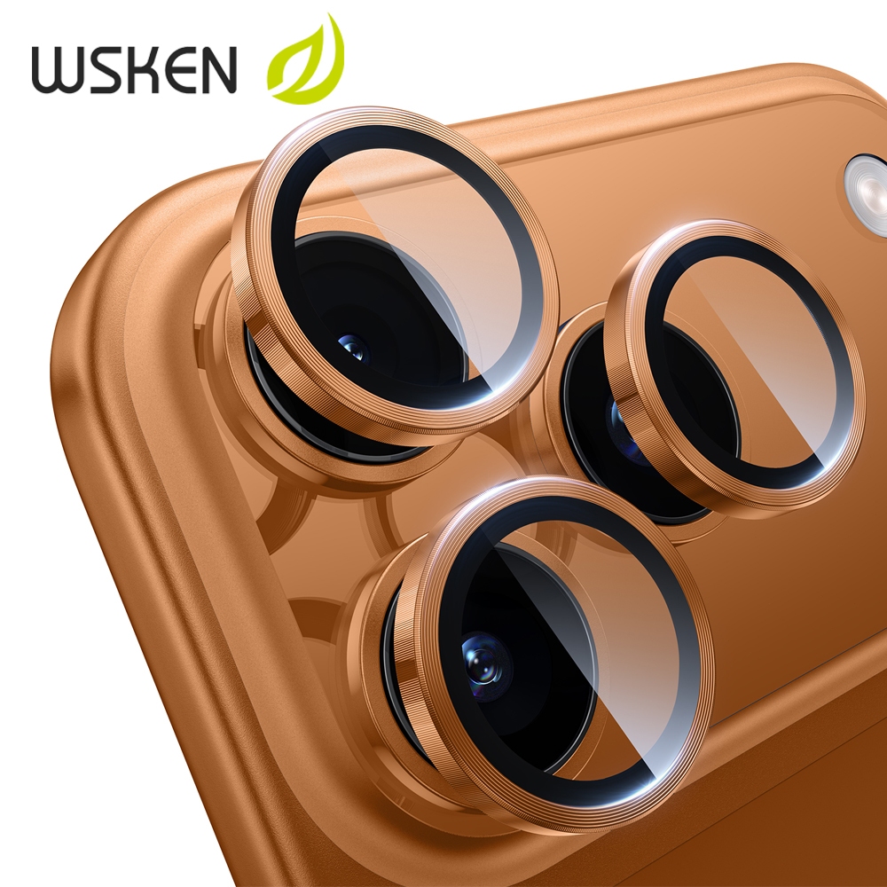 WSKEN 3 pcs กล้องหลัง ฟิล์มกระจก for iPhone 17 Pro 9H ทนทานต่อการตก ไอ ...