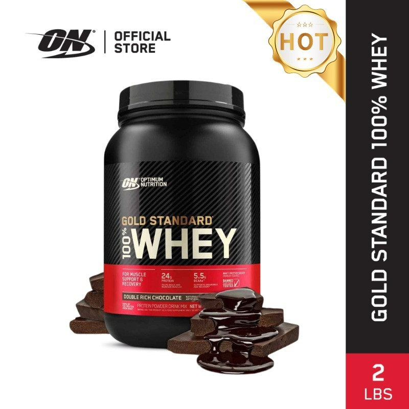 Optimum Nutrition 100% Whey Protein Gold Standard Double Rich Chocolate ...