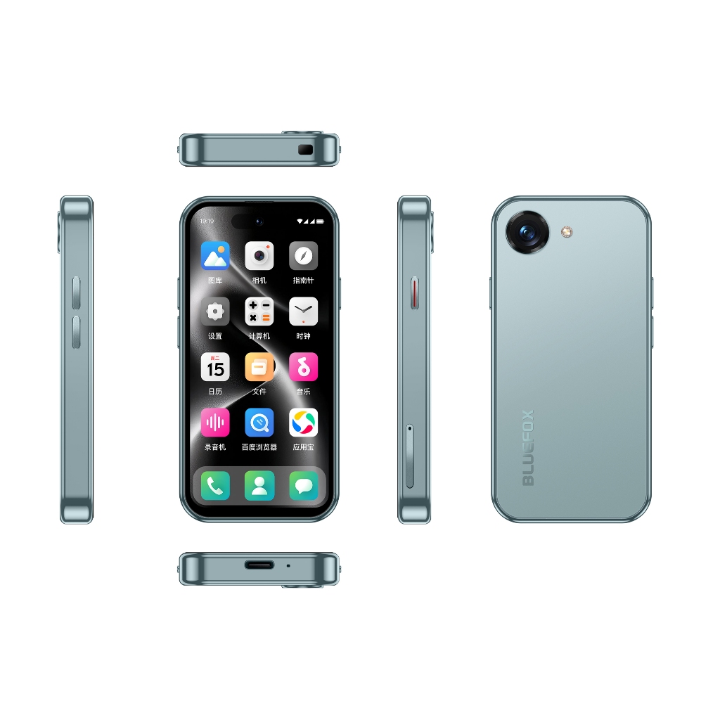 BLUEFOX NX1 Mini Smartphone 4 นิ้ว, Android 15, 4G Global Network