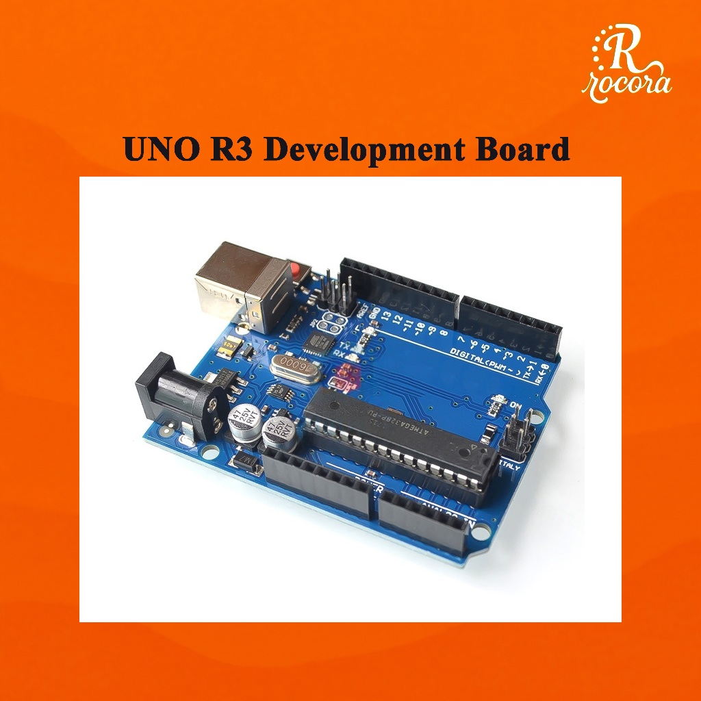 UNO R3 บอร์ดพัฒนา ATmega328P เวอร์ชันอย่างเป็นทางการเข้ากันได้กับ ...