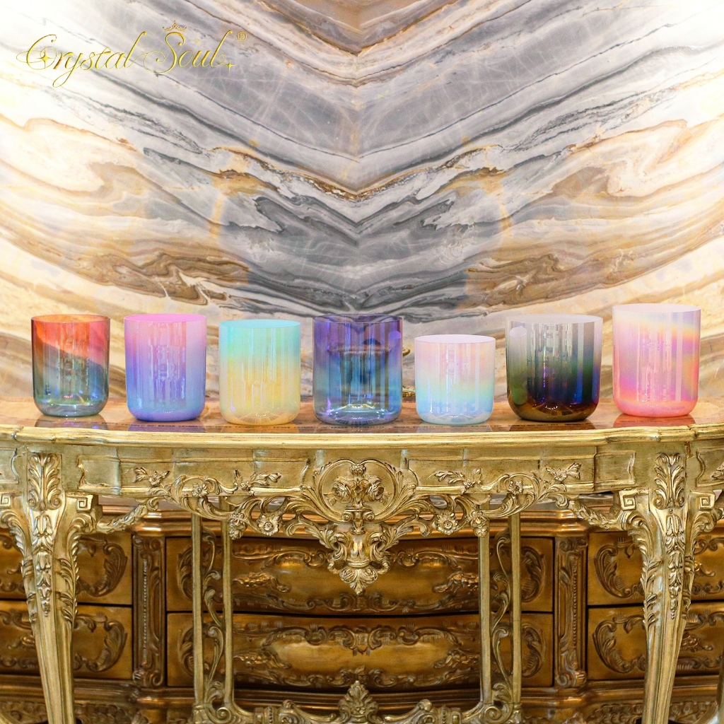 Crystal Soul Crystal Singing Bowl 432Hz 7 Chakra Healing with Mallet ...