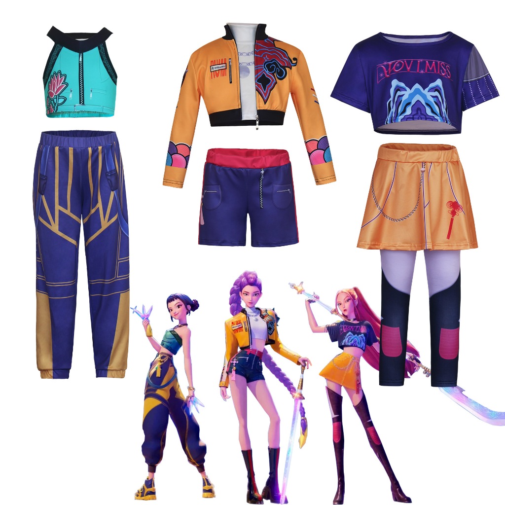 KPOP DEMON HUNTERS Cosplay Costume RUMI ZOEY MIRA ชุดcosplay skibidi ...