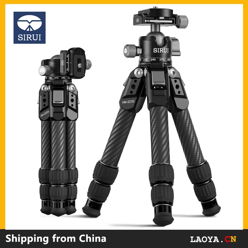SIRUI AM-223S+G0 Carbon Fiber Desktop Tripod – Ultra-Light 1.7lbs, Max ...