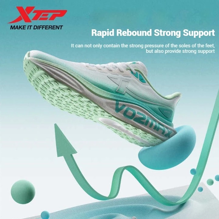 XTEP VO2MAX รองเท้าวิ่งที่ดูดซับแรงกระแทก เด้งกลับ ระบายอากาศ และสวมใส่สบาย — รองเท้ากีฬา แบรนด์ Xtep ของแท้ 100% เช็คราคาจาก Shopee Lazada thumbnail 4