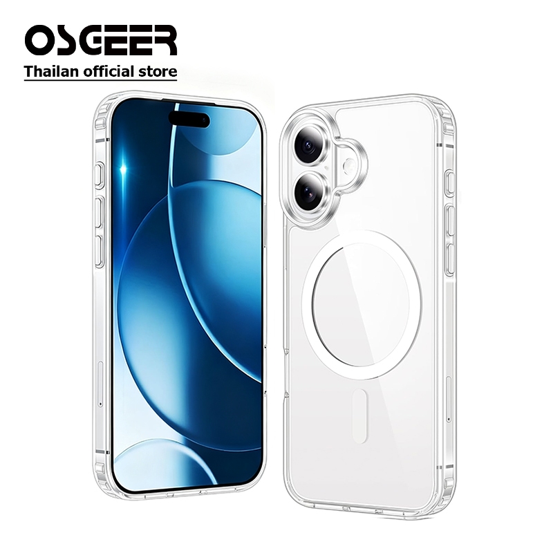 OSGEER HD Hard Casing เคสโทรศัพท์สําหรับ iPhone 11 12 13 14 15 16 16e 17 Air Pro Max Plus เคสกันกระแทก ip 17promax 13promax - 2