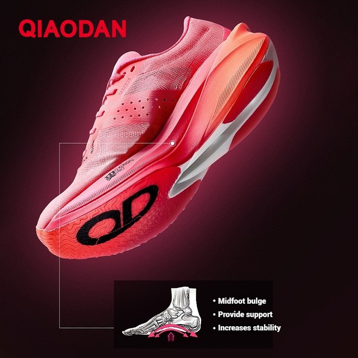 Qiaodan Feiying PB4 รองเท้าวิ่งผู้หญิง Professional Marathon Carbon Plate Rebound BM22240299 — รองเท้ากีฬา แบรนด์ Qiaodan ของแท้ 100% เช็คราคาจาก Shopee Lazada thumbnail 6