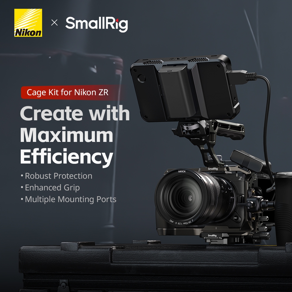 SmallRig สําหรับ Nikon ZR Cage Kit / แผ่นเมาท์รูปตัว L พร้อมที่จับ ...