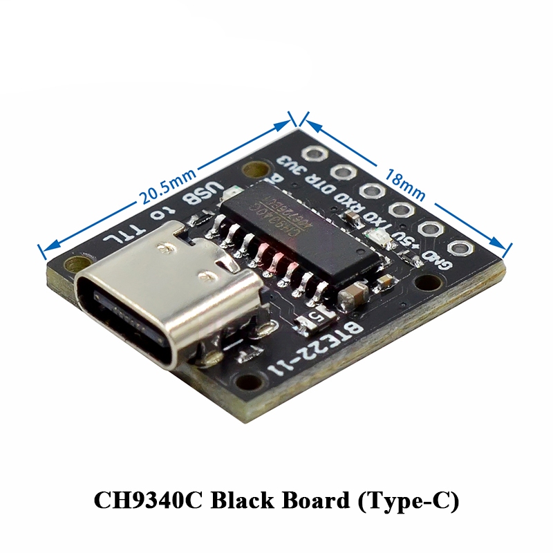 โมดูลแปลงสัญญาณ CH340E / CH340C / CH9340C USB เป็น TTL สำหรับดาวน์โหลด ...