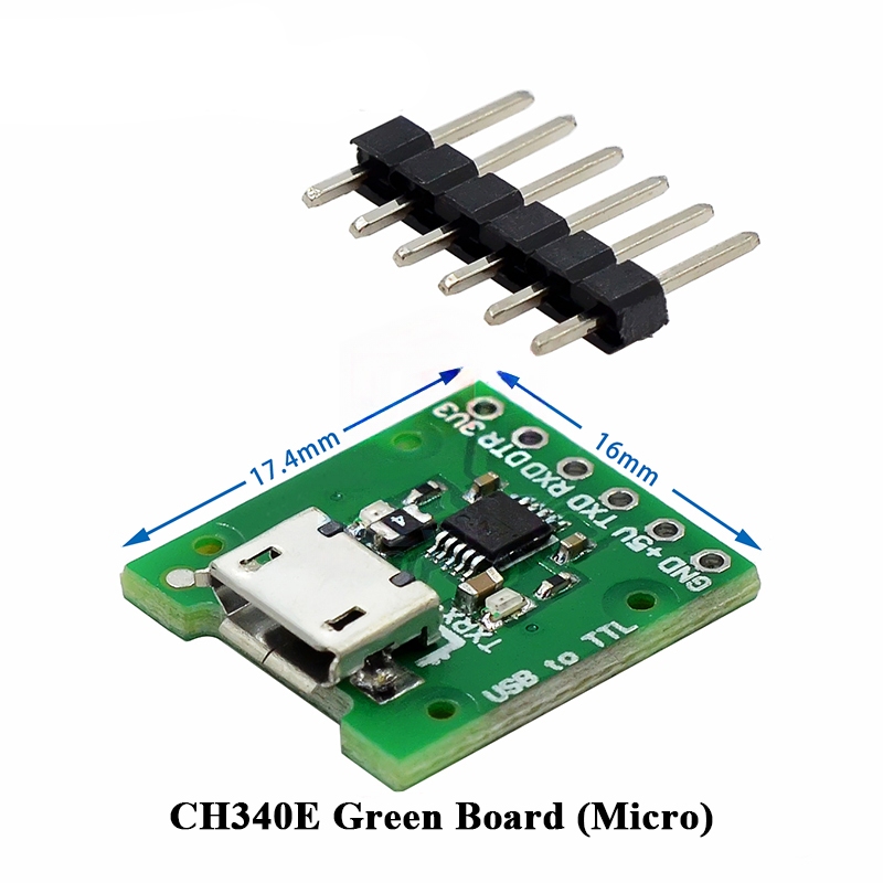 โมดูลแปลงสัญญาณ CH340E / CH340C / CH9340C USB เป็น TTL สำหรับดาวน์โหลด ...
