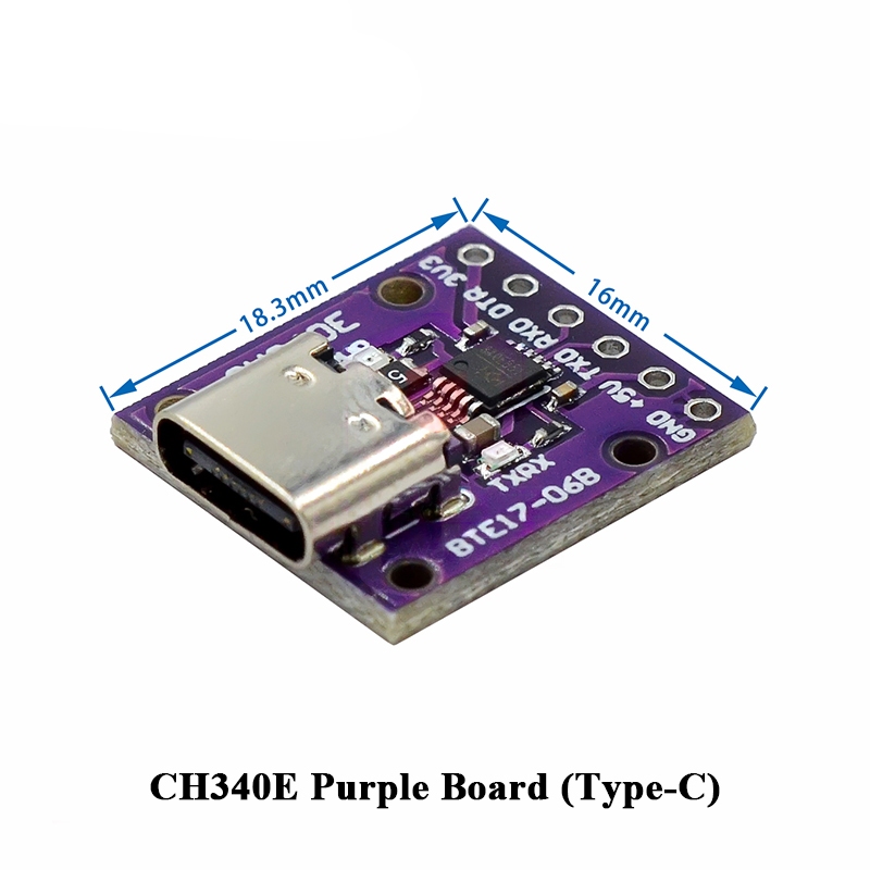 โมดูลแปลงสัญญาณ CH340E / CH340C / CH9340C USB เป็น TTL สำหรับดาวน์โหลด ...
