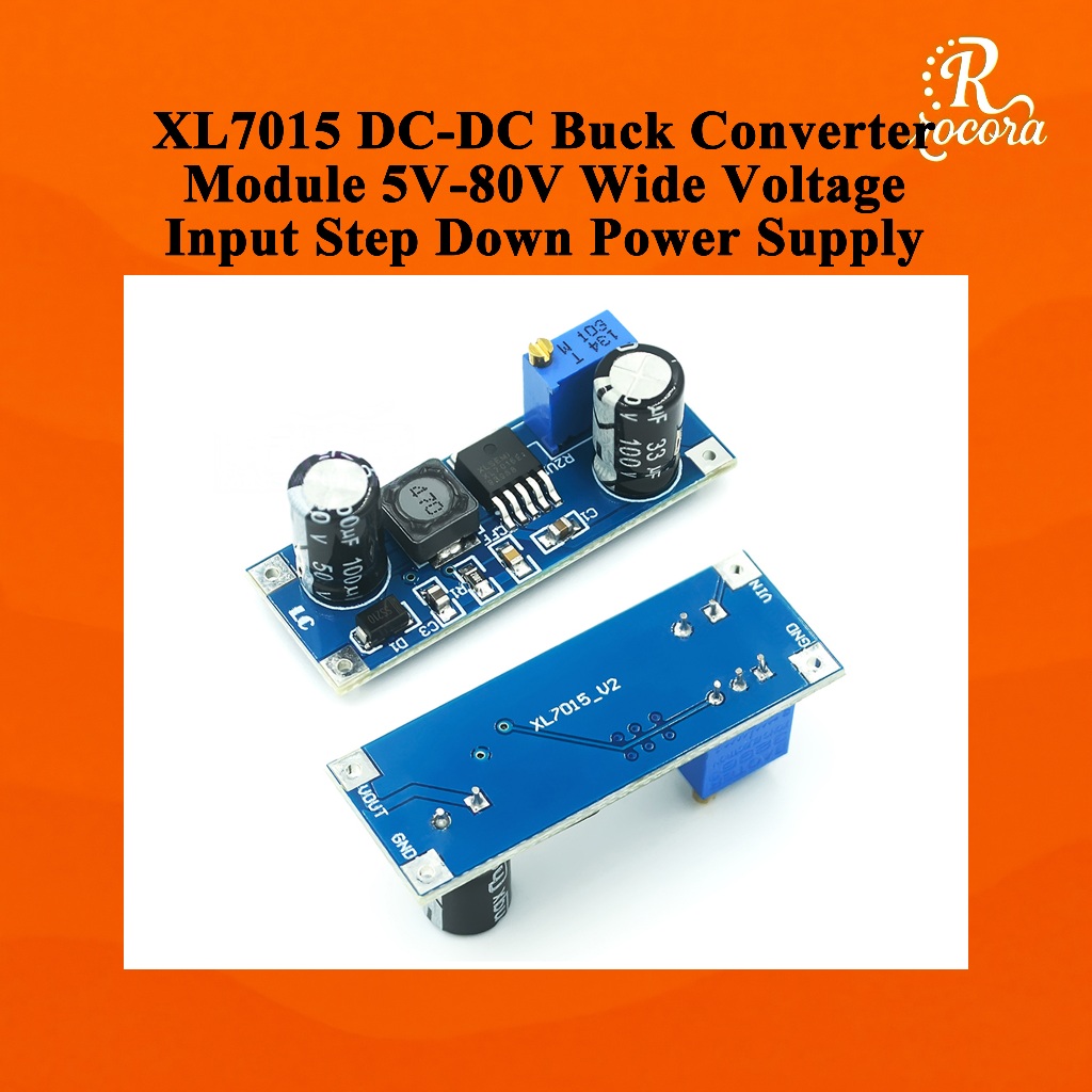โมดูลแปลงไฟ DC-DC XL7015 ลดแรงดัน อินพุตกว้าง 5V-80V ตัวแปลงไฟเสถียร ...