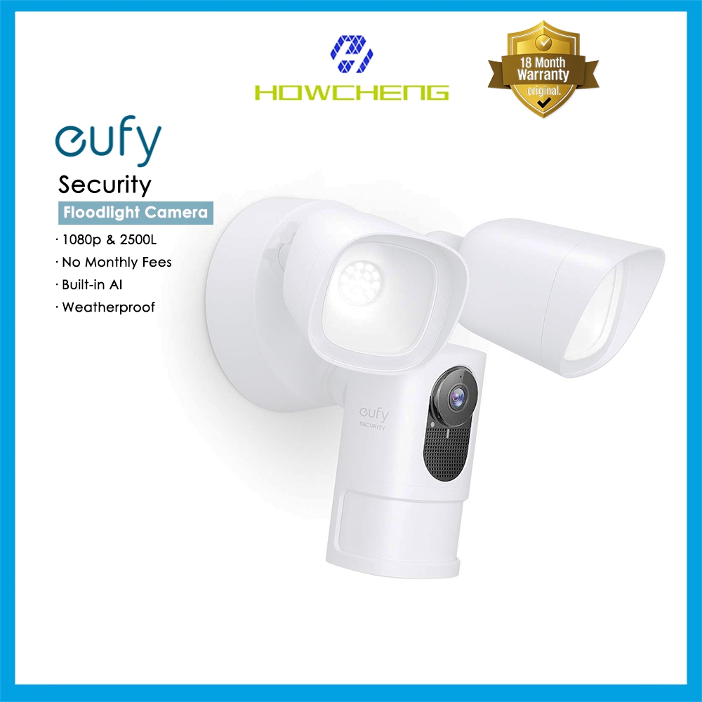 Eufy Security Floodlight กล้อง 1080p | 2500-ลูเมน ไม่มีค่าธรรมเนียมราย ...