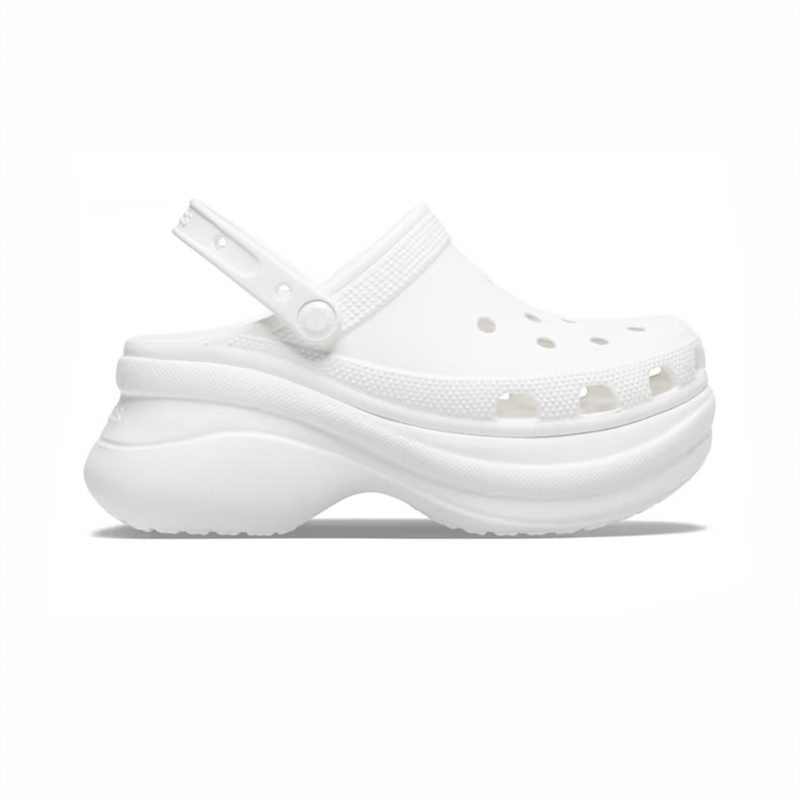 Crocs Bae Clog Retro รองเท้าผู้หญิงสีขาว พื้นหนา รหัส 206302-100 ...