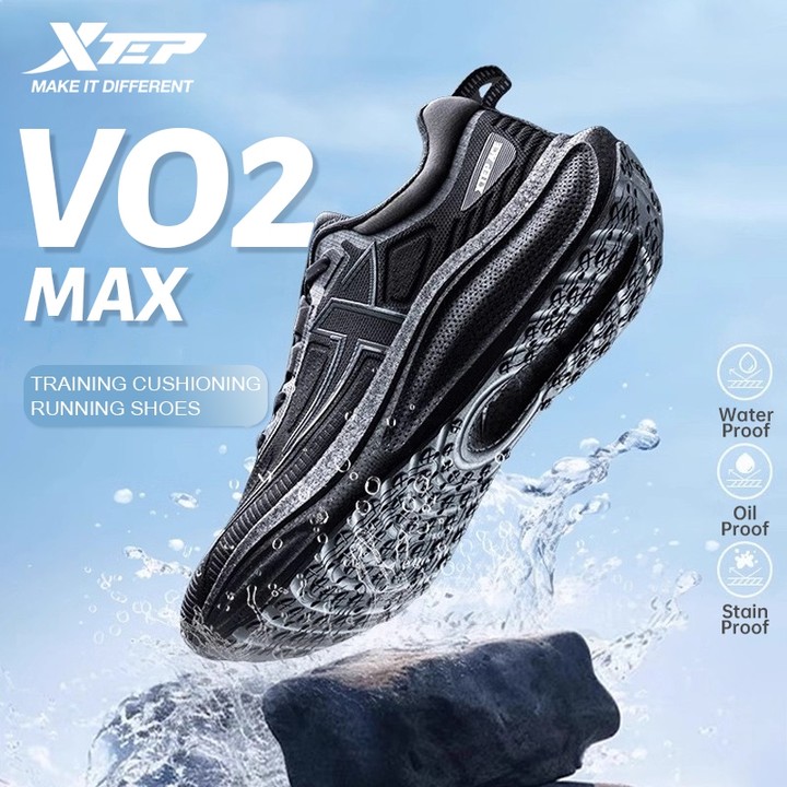 XTEP VO2 MAX  กันน้ํา กันน้ํามัน และป้องกันการเปรอะเปื้อน การฝึกอบรมการแข่งรถ lsd รองเท้าวิ่งพื้นเล็บแตก  รองเท้าวิ่งพื้นรองเท้าชั้นกลางฟองซุปเปอร์ครี — รองเท้ากีฬา แบรนด์ Xtep ของแท้ 100% เช็คราคาจาก Shopee Lazada - รูปที่ 1