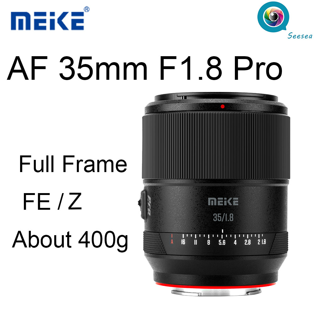 Meike Obiettivo grandangolare F1.8 da 35 mm con messa a fuoco automatica e tecnologia STM, lunghezza focale fissa per ritratti, compatibile con fotocamere Panasonic Lumix Sigma L S1 S1R S1R II S1H