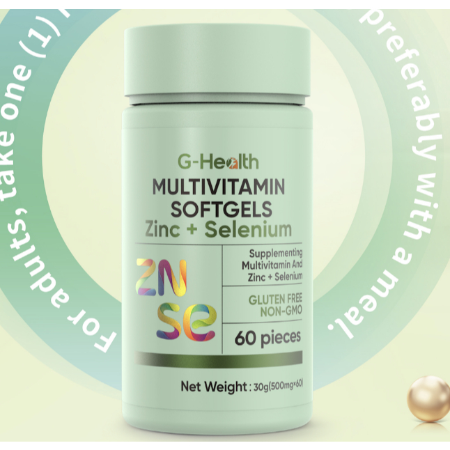 Zinc Selenium Multivitamin Softgels (60 ชิ้น) - อาหารเสริมสังกะสี ...