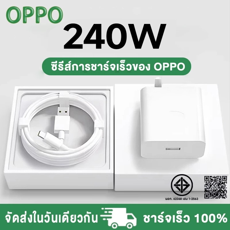 OPPO 240W Fast Charger Set - Compatible Charging Kit with Original Flash Charge Cable