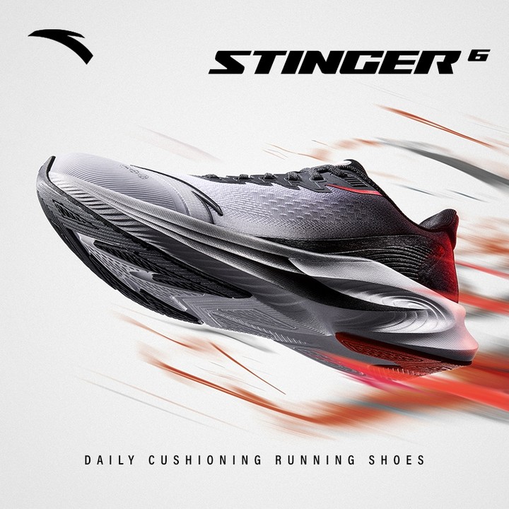 ANTA Men Stinger 6 รองเท้าวิ่งกันกระแทก Rebound Shock Absorption รองเท้ากีฬา 912515511 — รองเท้ากีฬา แบรนด์ Anta ของแท้ 100% เช็คราคาจาก Shopee Lazada - รูปที่ 1