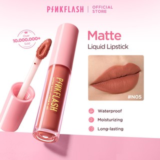 Pinkflash OhMyKiss liquid lipstick công thức matte kháng nước giữ màu lâu