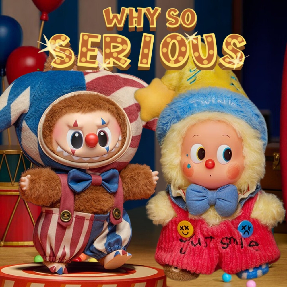 POPMART Halloween WHY SO SERIOUS Series-Vinyl Plush Pendant Blind