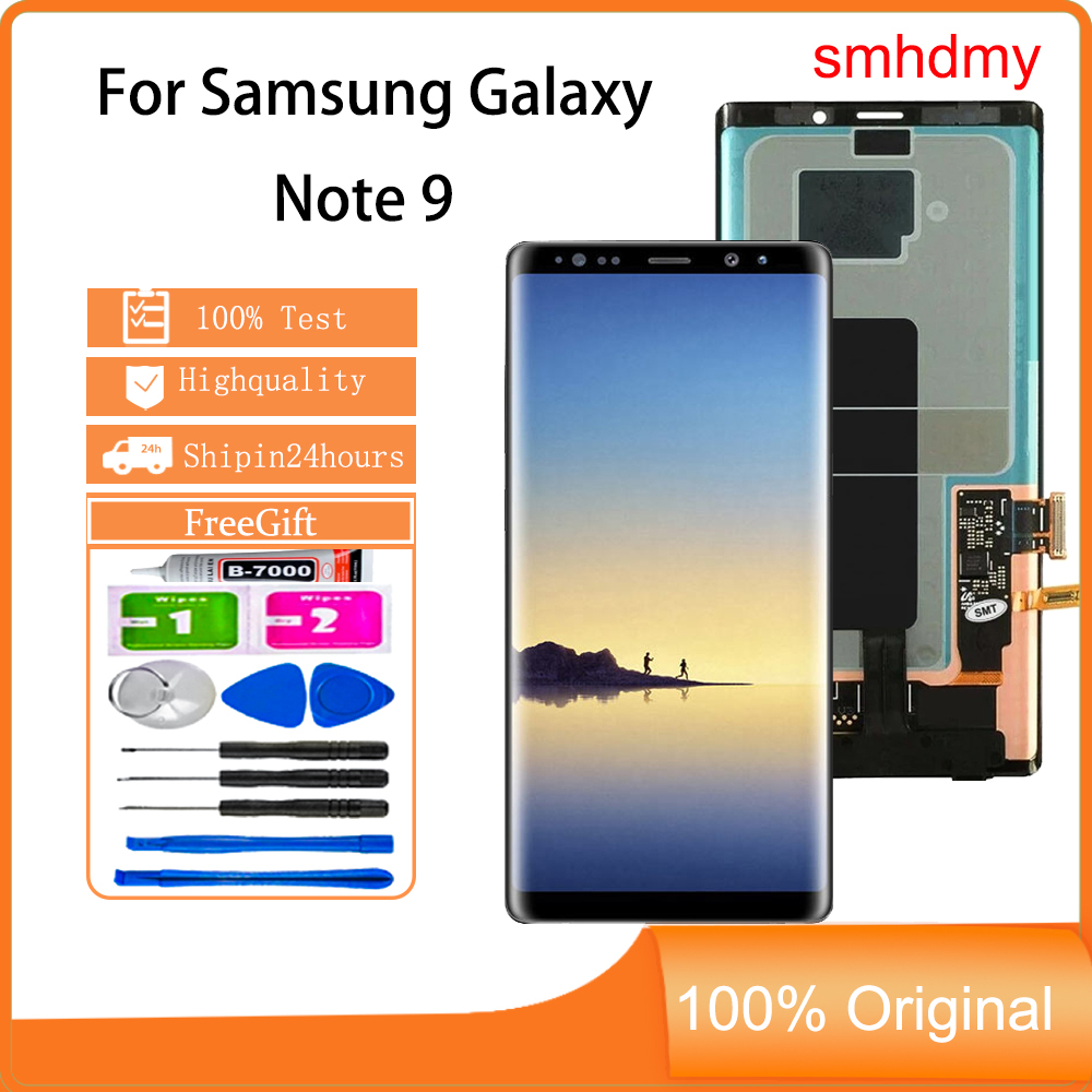 จอแสดงผล smhdmy AMOLED สําหรับ Samsung Galaxy Note 9 หน้าจอสัมผัส LCD ...